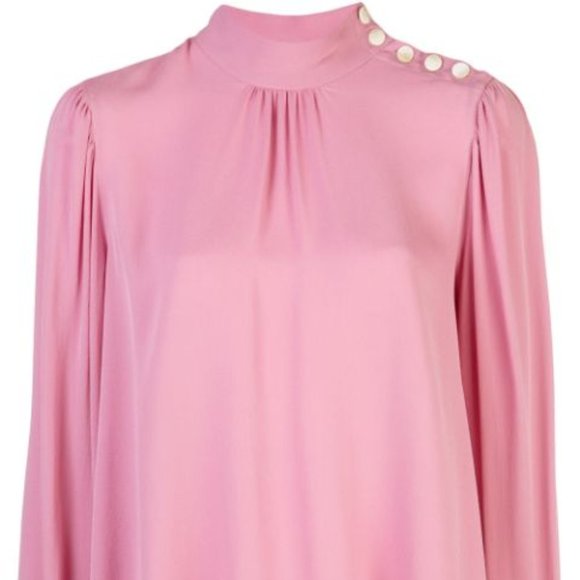 Robert Rodriguez Blush Pink Long Sleeve Blouse - Picture 5 of 5
